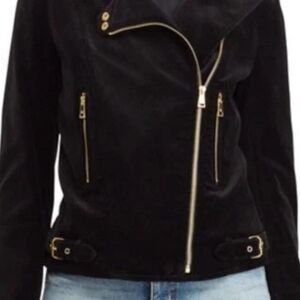 Ralph Lauren Velvet Moto Jacket